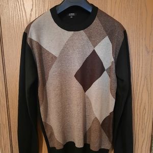JJ Willis Mens Argyle Crew Neck Pullover Sweater